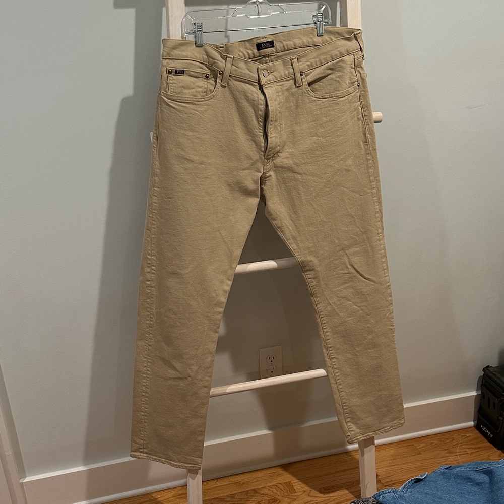 Ralph Lauren Men's Beige Straight Jeans